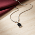 Black Onyx Pendant - Stone Surface